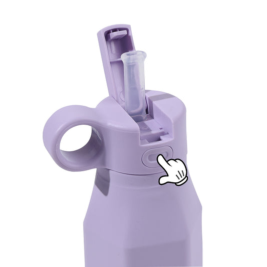 Unicorn Purple Squeeze-Ease Kids Water Bottle - 350ml (12oz)