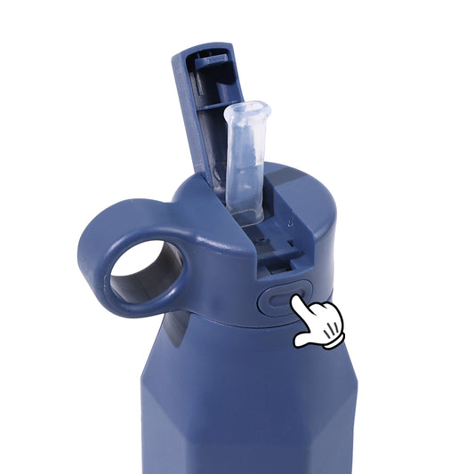 Galaxy Blue Squeeze-Ease Kids Water Bottle - 350ml (12oz)