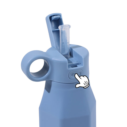 Storybook Blue Squeeze-Ease Kids Water Bottle - 350ml (12oz)