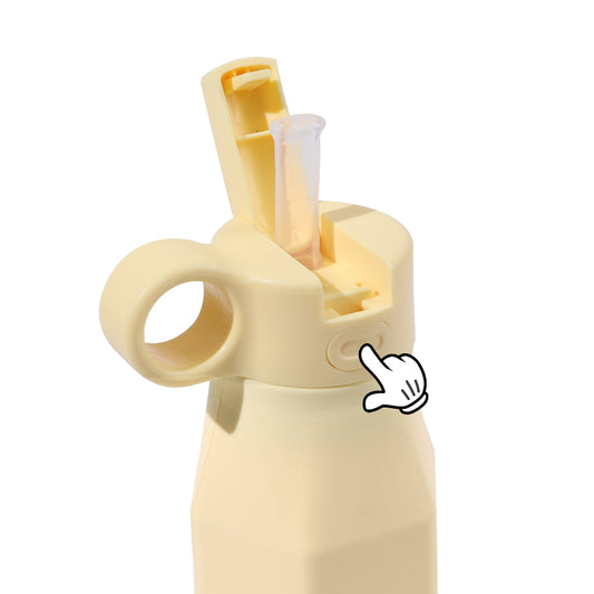 Banana Split Yellow Squeeze-Ease Kids Water Bottle - 350ml (12oz)