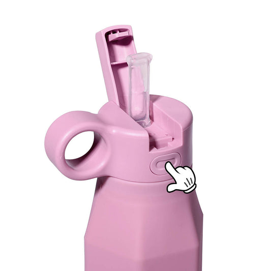 Fairy Blush Pink Squeeze-Ease Kids Water Bottle - 350ml (12oz)
