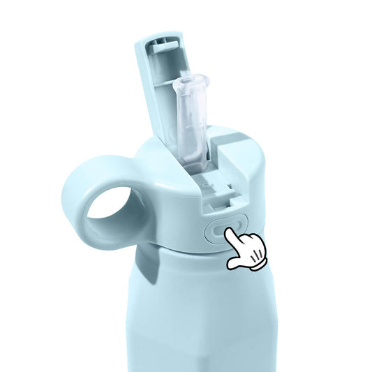 Sky Blue Squeeze-Ease Kids Water Bottle - 350ml (12oz)