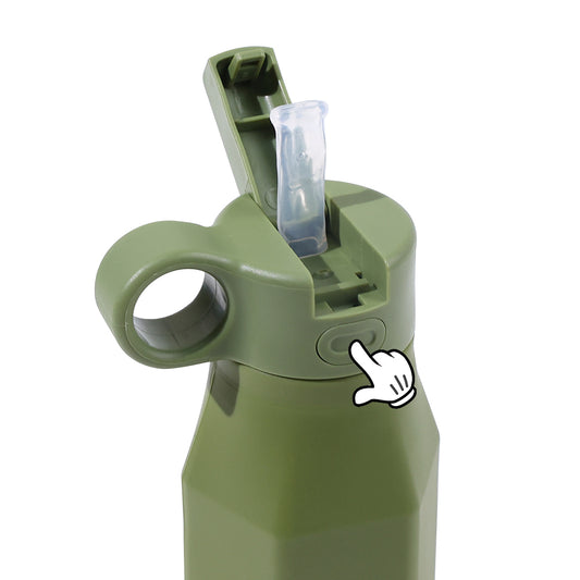 Jungle Green Squeeze-Ease Kids Water Bottle - 350ml (12oz)