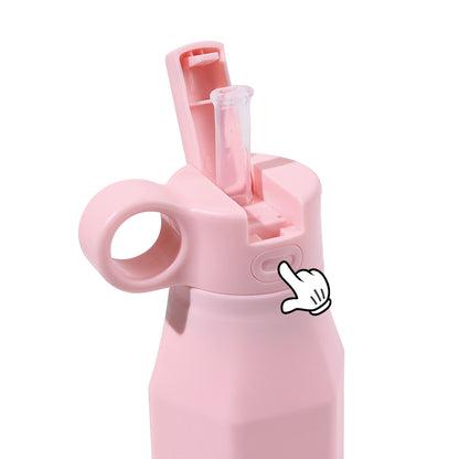 Cotton Candy Pink Squeeze-Ease Water Bottle - 350ml (12oz)