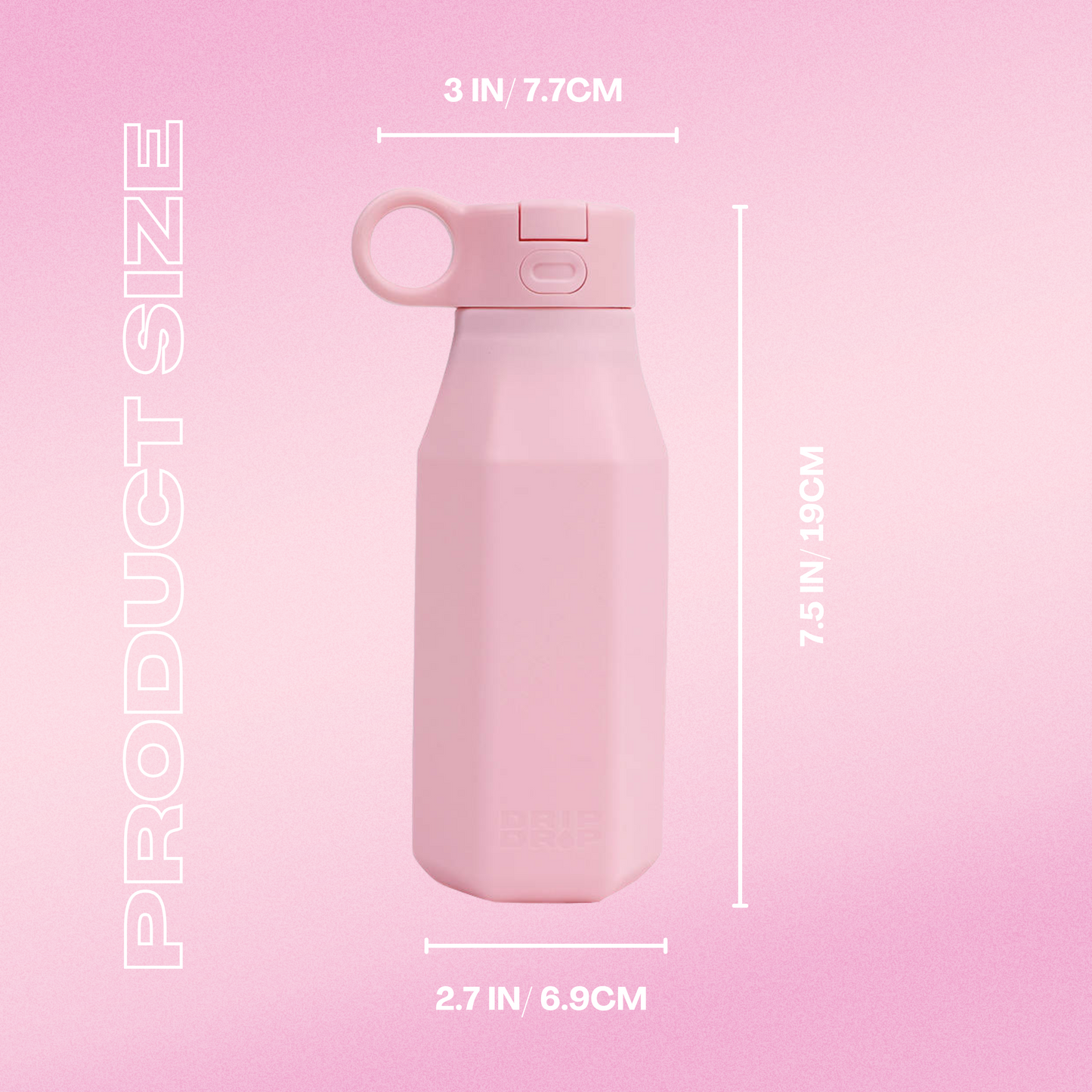 light pink Kids Water Bottle 350ml