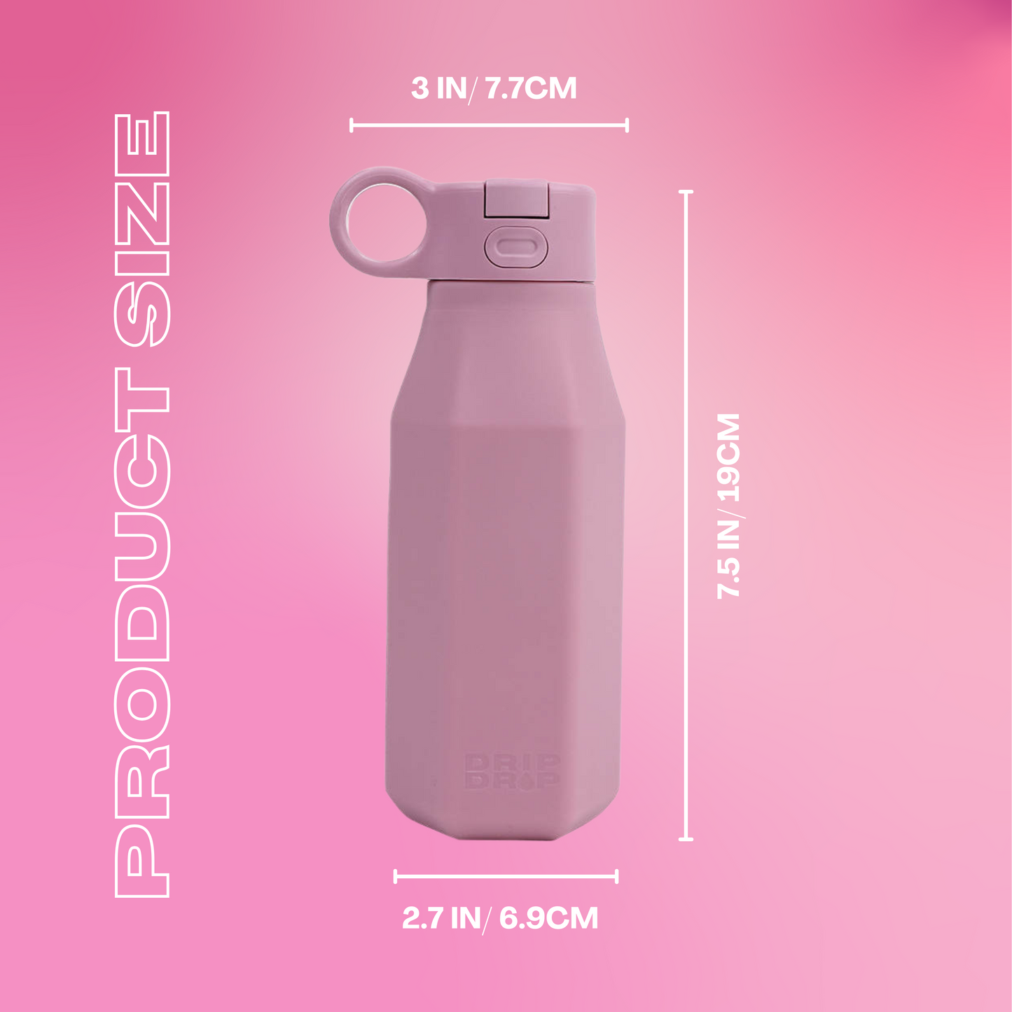 Pink Kids Water Bottle 350ml