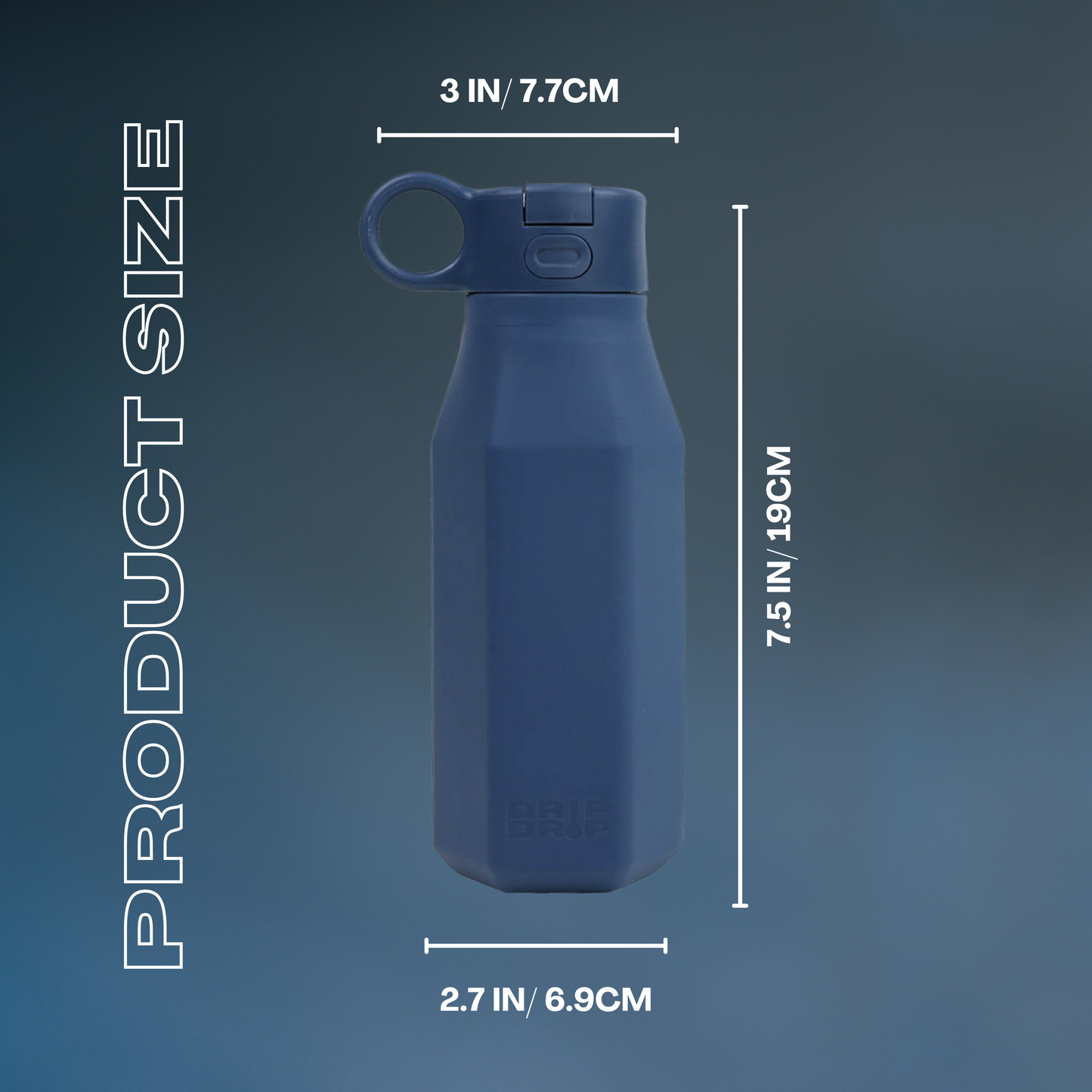 Dark Blue Kids Water Bottle 350ml