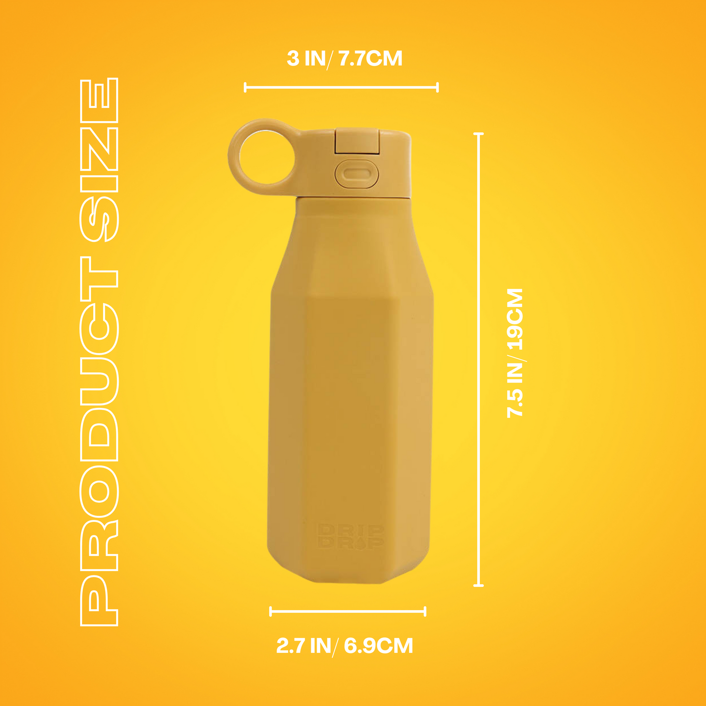 Dark Yellow Kids Water Bottle 350ml